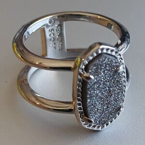 Kendra Scott Elyse Silver Ring Sz. in Platinum Sz. 7.5